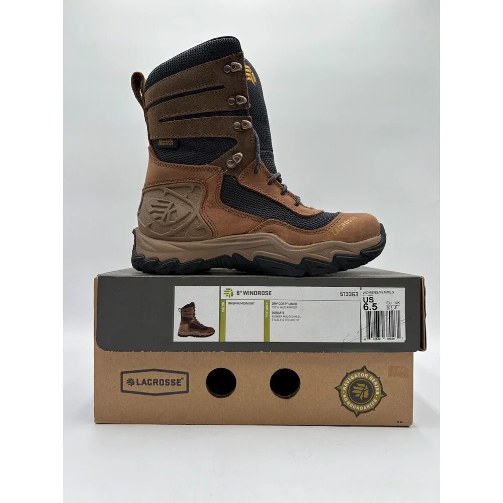 LACROSSE 8" WINDROSE 513363 Women's NEW Waterproof Work Boot Brown US Size 6.5 - Picture 11 of 11